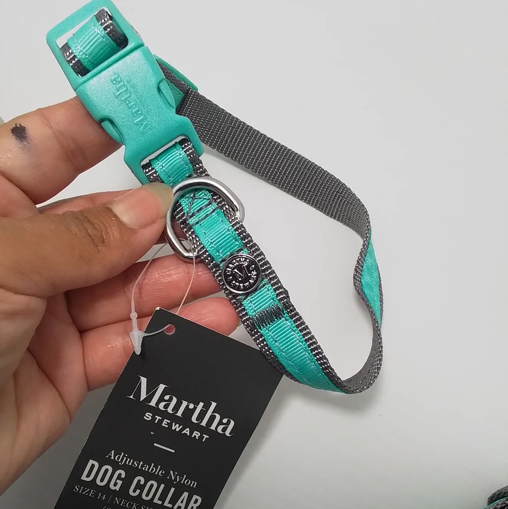 Martha Stewart Nylon Dog Collar Sz Small NWT